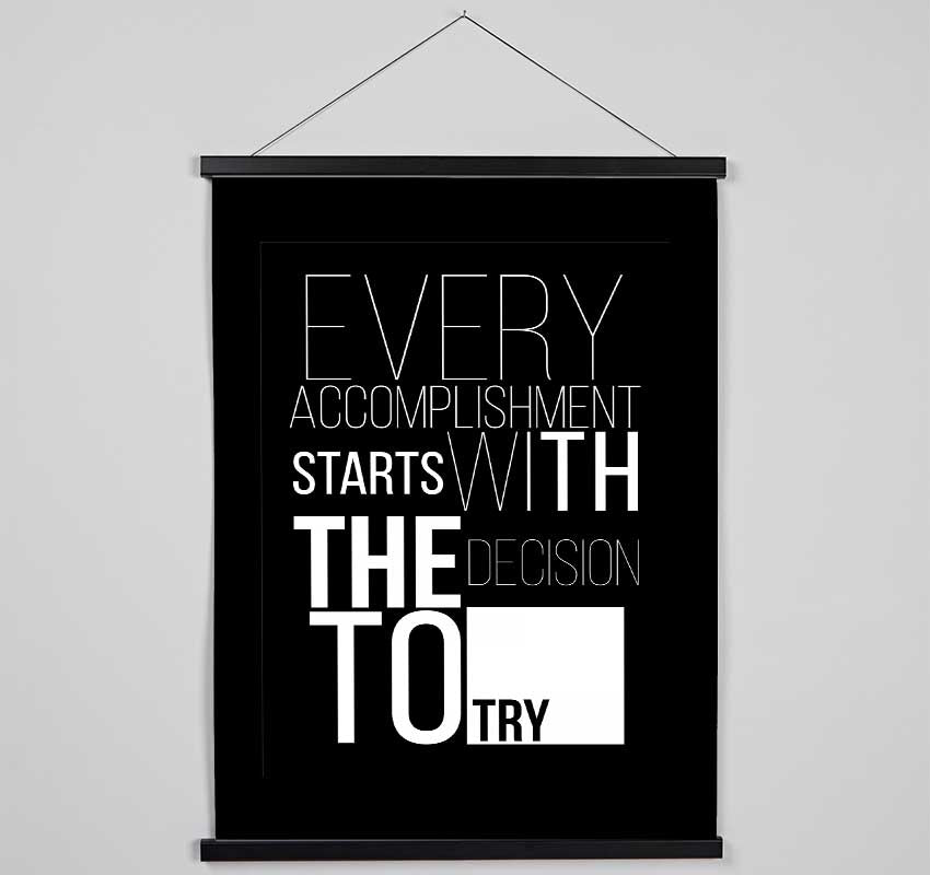 Every Accomplishment Hanging Poster - Wallart-Direct UK