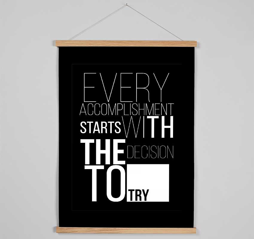 Every Accomplishment Hanging Poster - Wallart-Direct UK