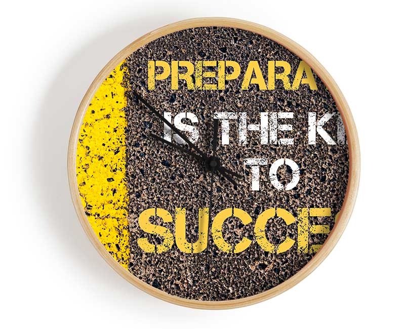 Preperation Is The Key Clock - Wallart-Direct UK