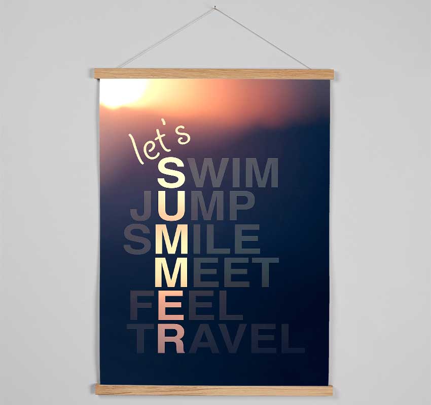 Let's Summer 2 Hanging Poster - Wallart-Direct UK