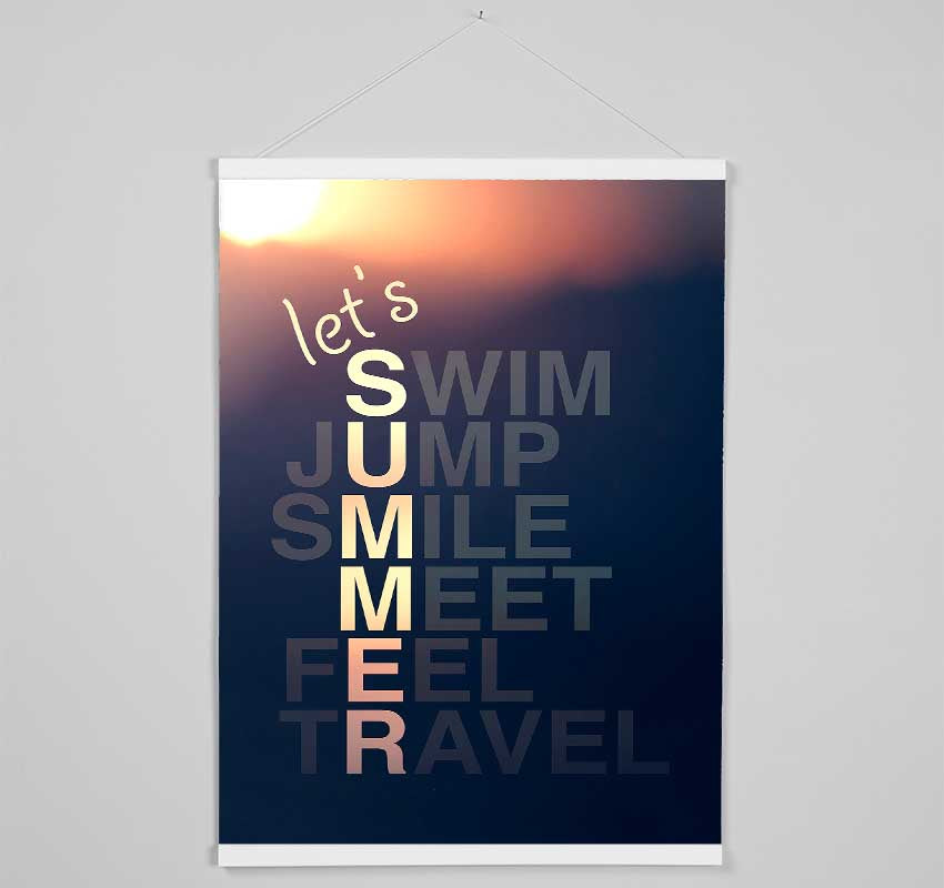 Let's Summer 2 Hanging Poster - Wallart-Direct UK