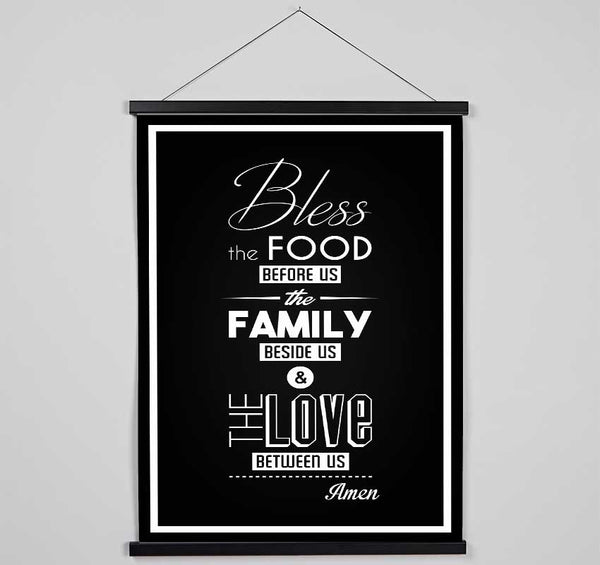 Bless The Food Before Us 1 Hanging Poster - Wallart-Direct UK