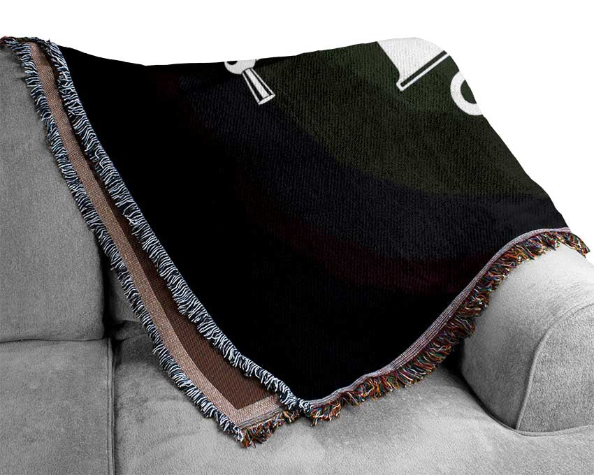 Save Water Drink Wine Woven Blanket