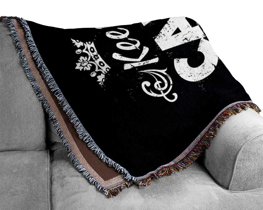 Rock And Roll Queen Woven Blanket