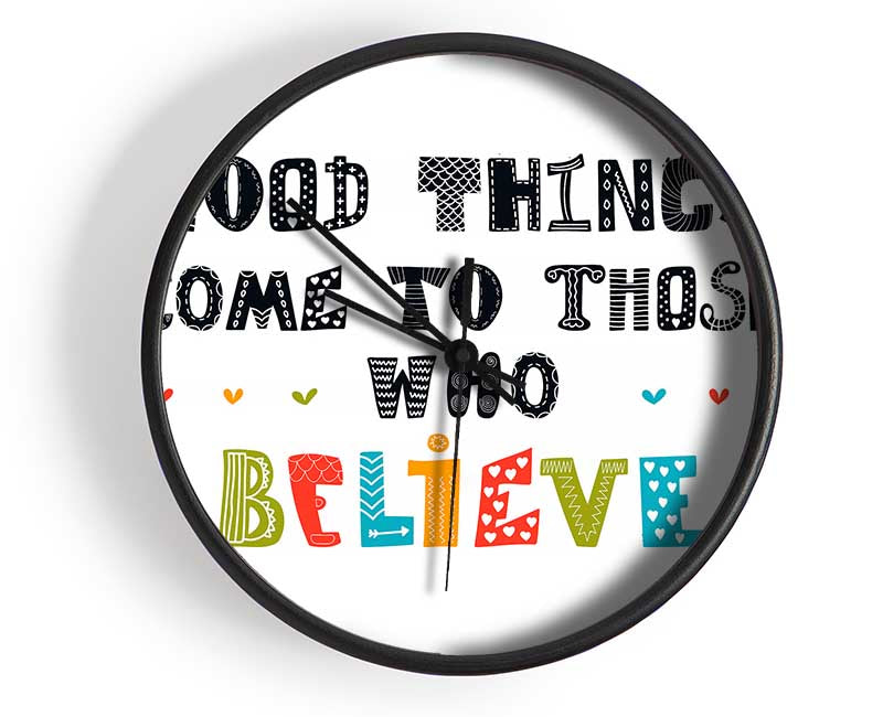 Good Things Come To Those Clock - Wallart-Direct UK