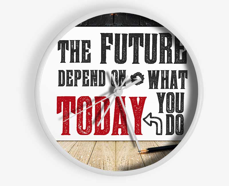 The Future Depends On Clock - Wallart-Direct UK