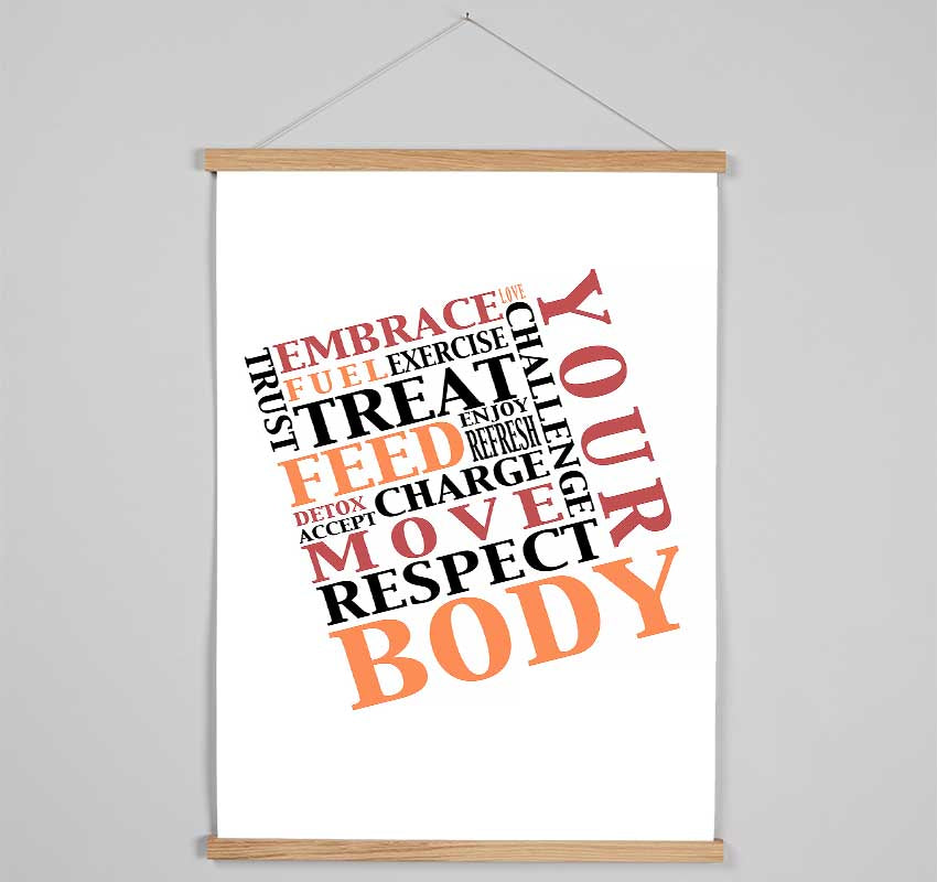 Respect Your Body Hanging Poster - Wallart-Direct UK