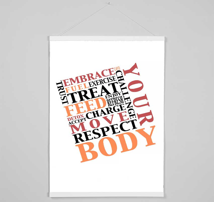 Respect Your Body Hanging Poster - Wallart-Direct UK