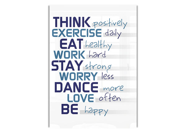 Think Exercise Eat