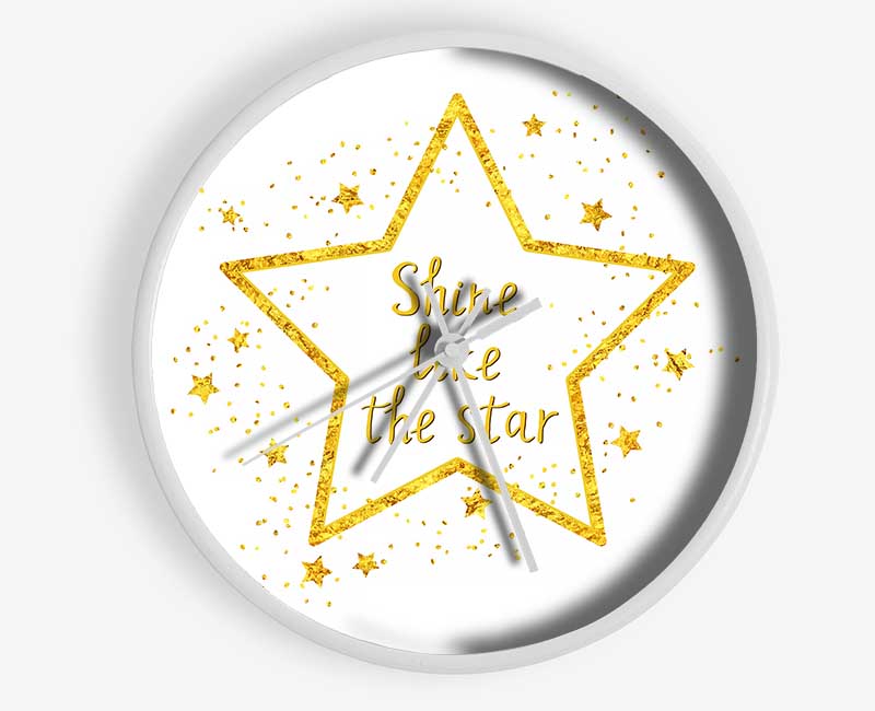 Shine Like A Star Clock - Wallart-Direct UK