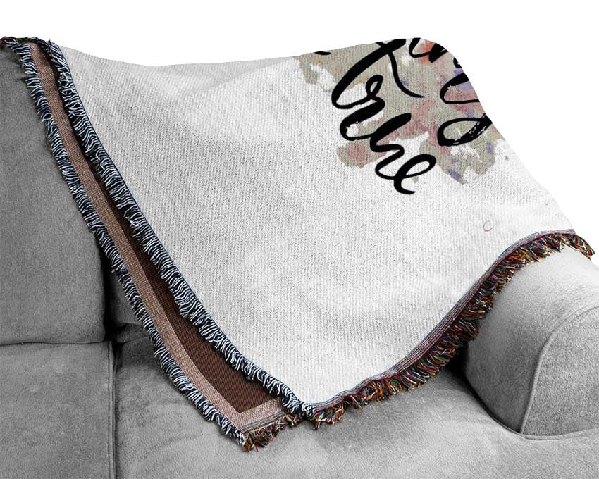 Be Brave Enough Woven Blanket