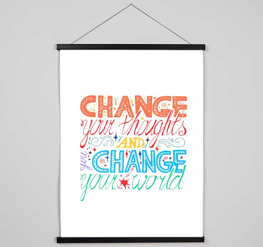 Change Your Thoughts 3 Hanging Poster - Wallart-Direct UK