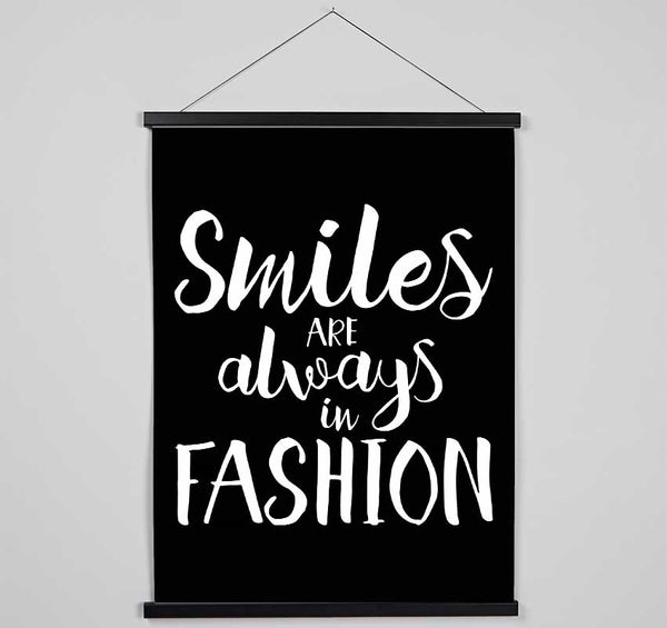 Smiles Are Always In Fashion 3 Hanging Poster - Wallart-Direct UK