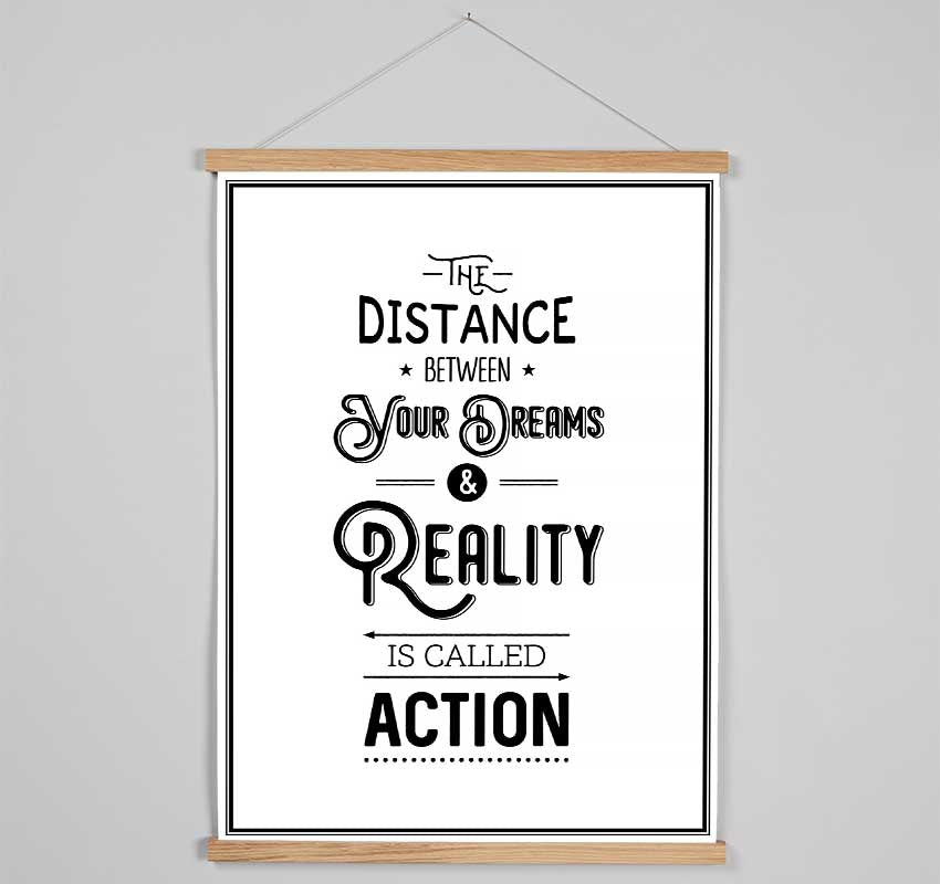 The Distance Between Your Dreams Hanging Poster - Wallart-Direct UK