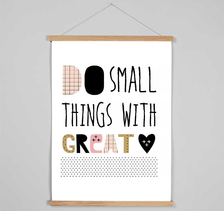 Do Small Thing With 2 Hanging Poster - Wallart-Direct UK