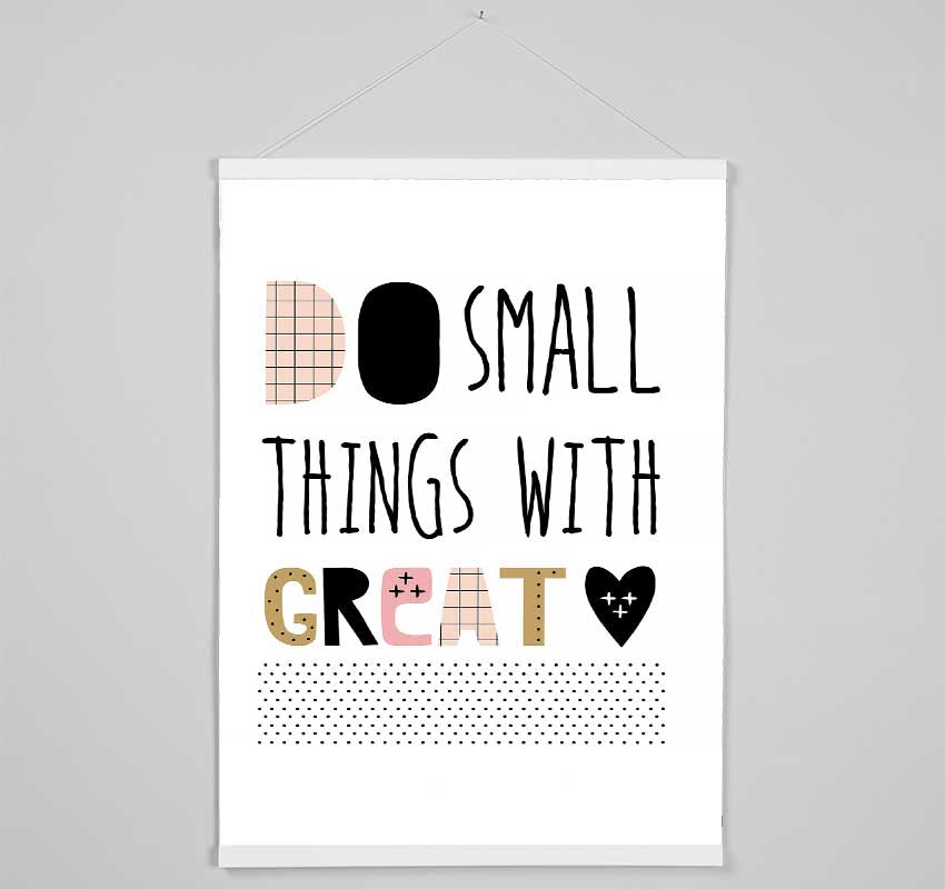 Do Small Thing With 2 Hanging Poster - Wallart-Direct UK