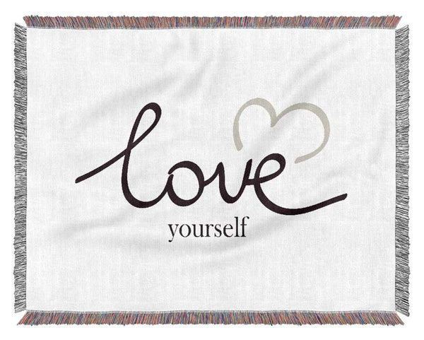 Love Yourself Woven Blanket