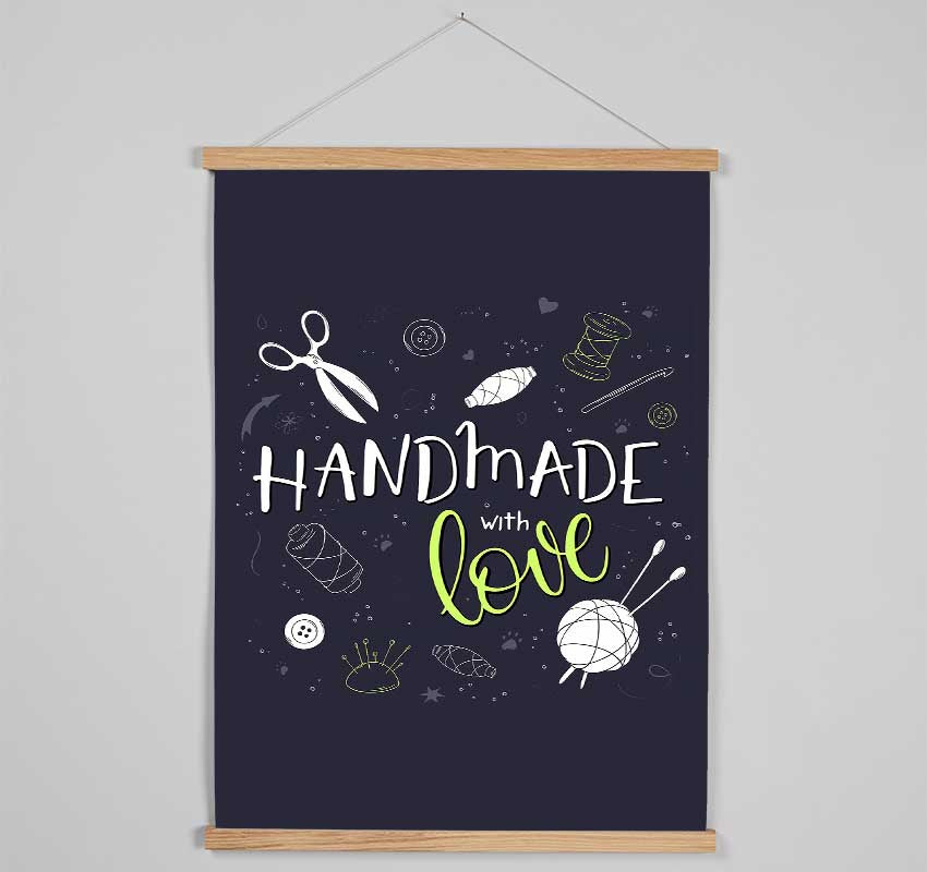 Handmade With Love Hanging Poster - Wallart-Direct UK