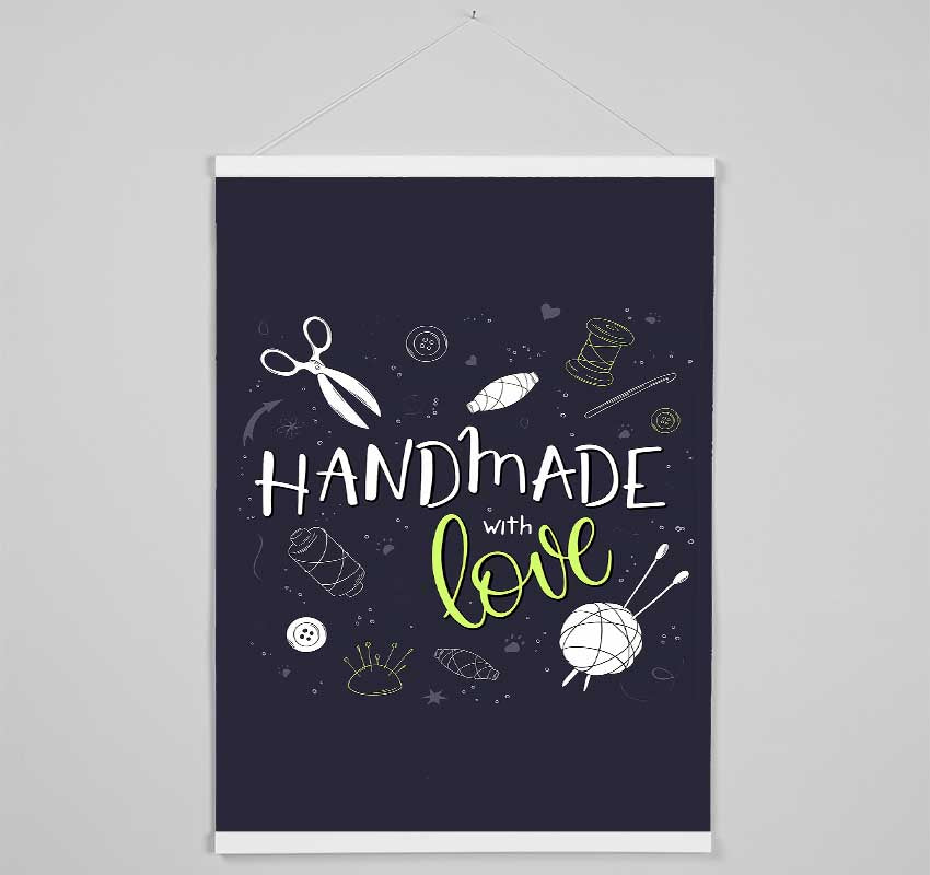 Handmade With Love Hanging Poster - Wallart-Direct UK