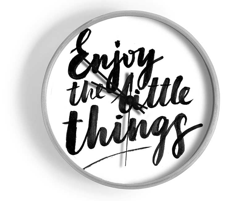 Enjoy The Little Things 4 Clock - Wallart-Direct UK