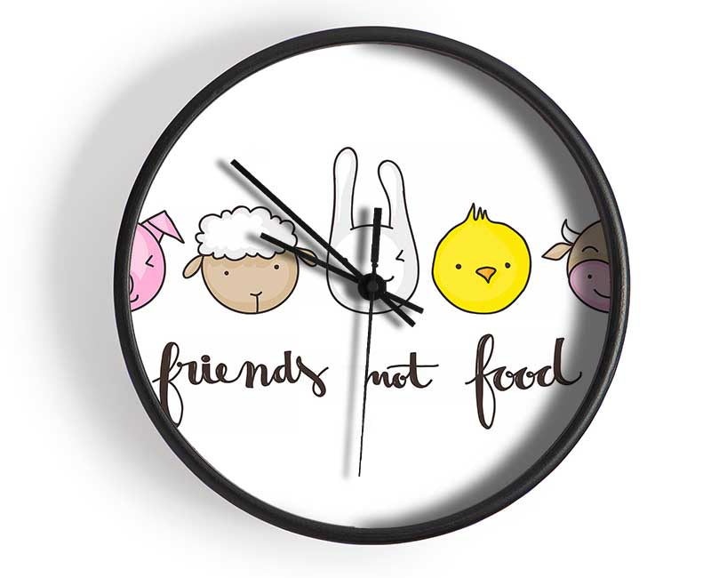 Friends Not Food Clock - Wallart-Direct UK