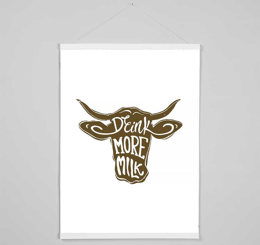 Drink More Milk Hanging Poster - Wallart-Direct UK