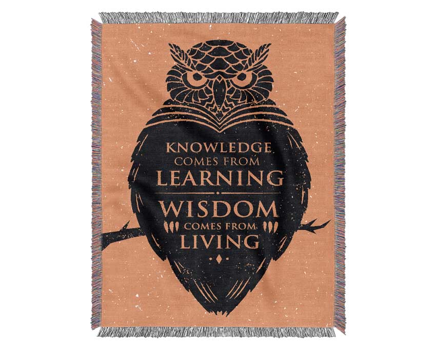 Knowledge And Wisdom Woven Blanket