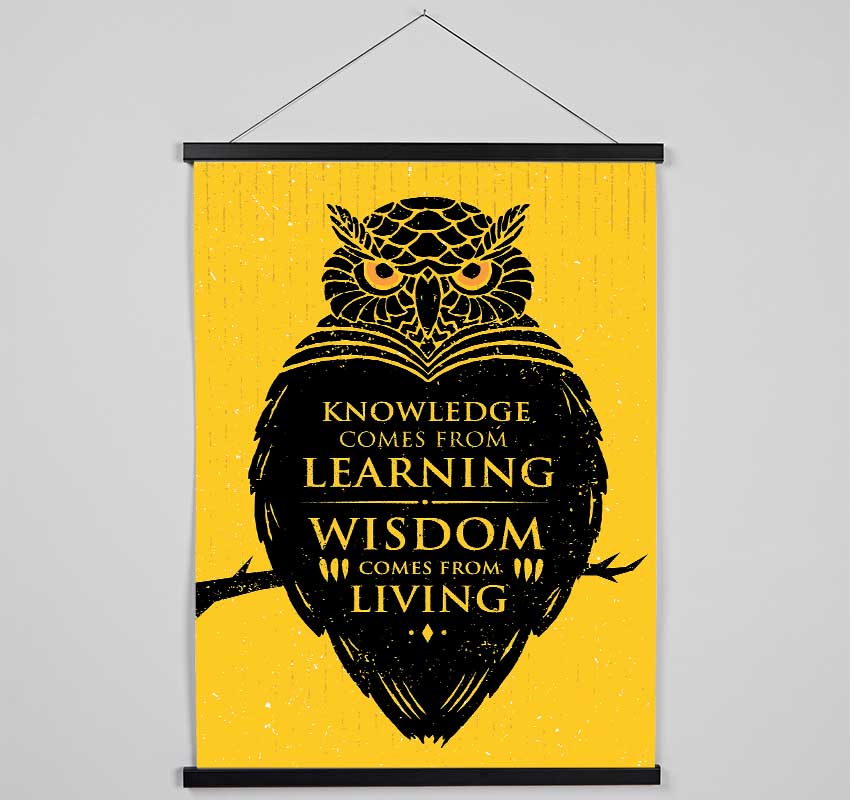 Knowledge And Wisdom Hanging Poster - Wallart-Direct UK