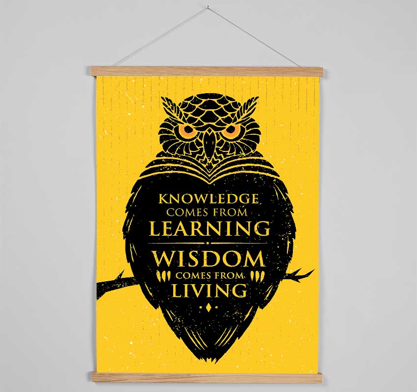 Knowledge And Wisdom Hanging Poster - Wallart-Direct UK