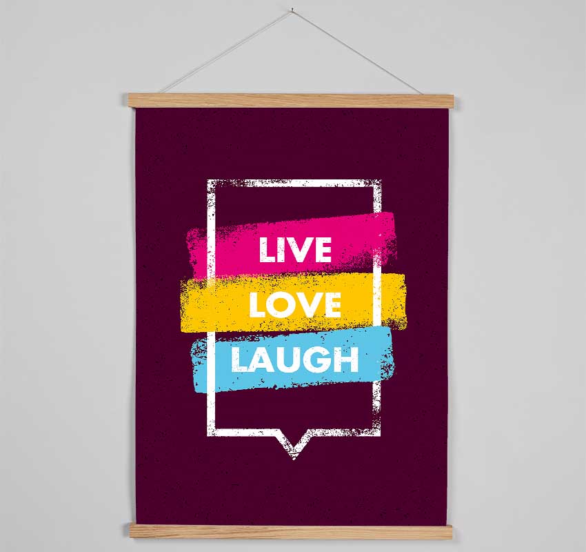 Live Love Laugh 2 Hanging Poster - Wallart-Direct UK