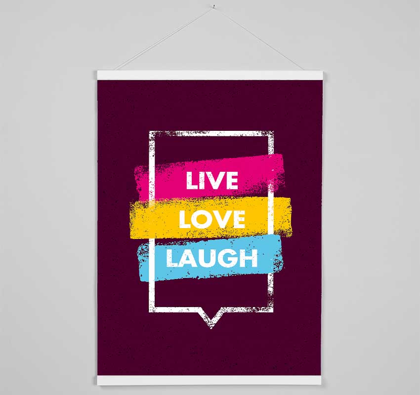 Live Love Laugh 2 Hanging Poster - Wallart-Direct UK