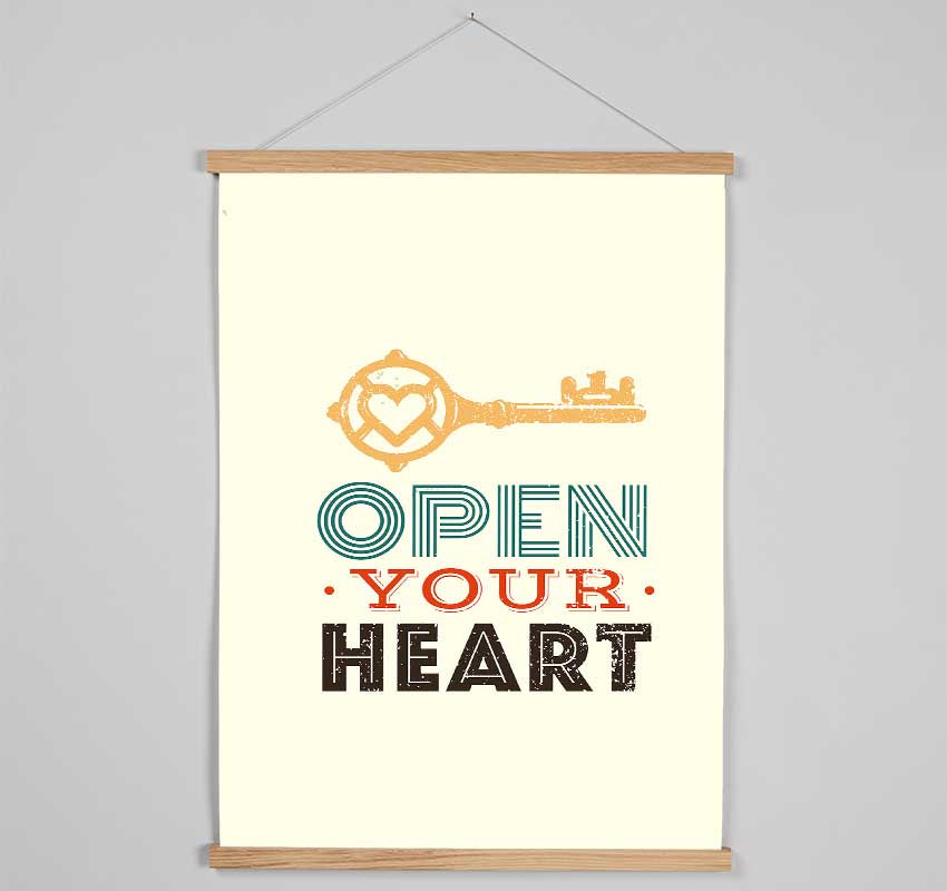 Open Your Heart Hanging Poster - Wallart-Direct UK