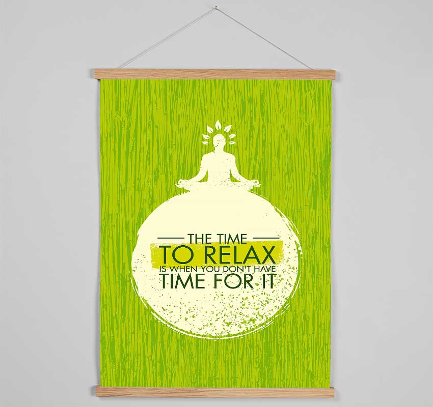 The Time To Relax Hanging Poster - Wallart-Direct UK