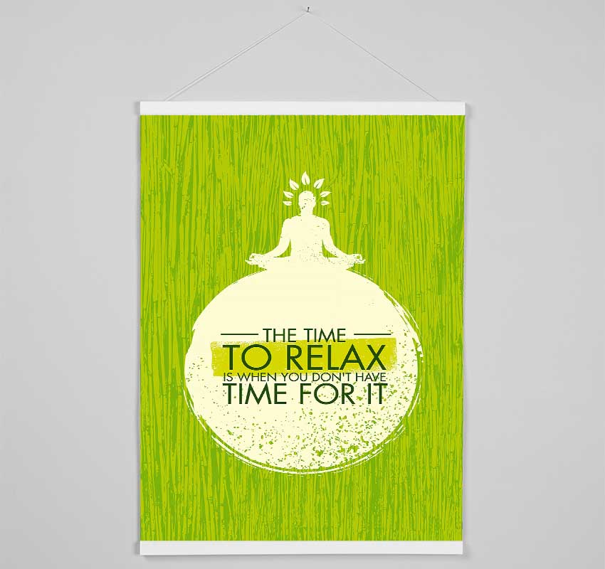 The Time To Relax Hanging Poster - Wallart-Direct UK