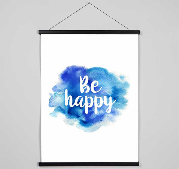 Be Happy 3 Hanging Poster - Wallart-Direct UK