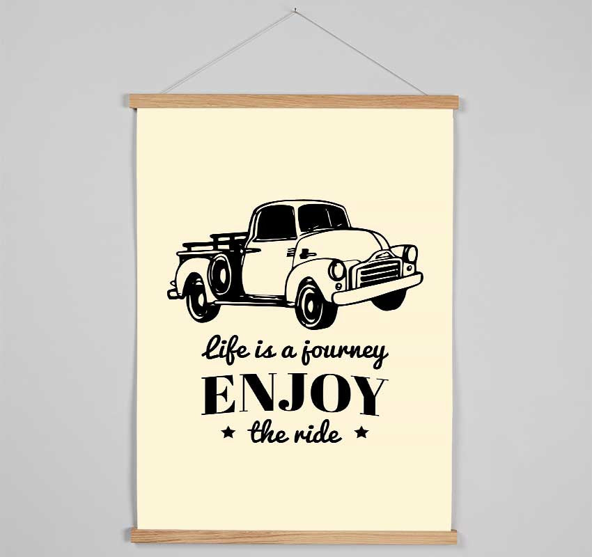 Life Is A Journey 3 Hanging Poster - Wallart-Direct UK