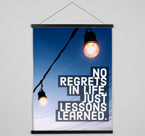 No Regrets In Life Hanging Poster - Wallart-Direct UK