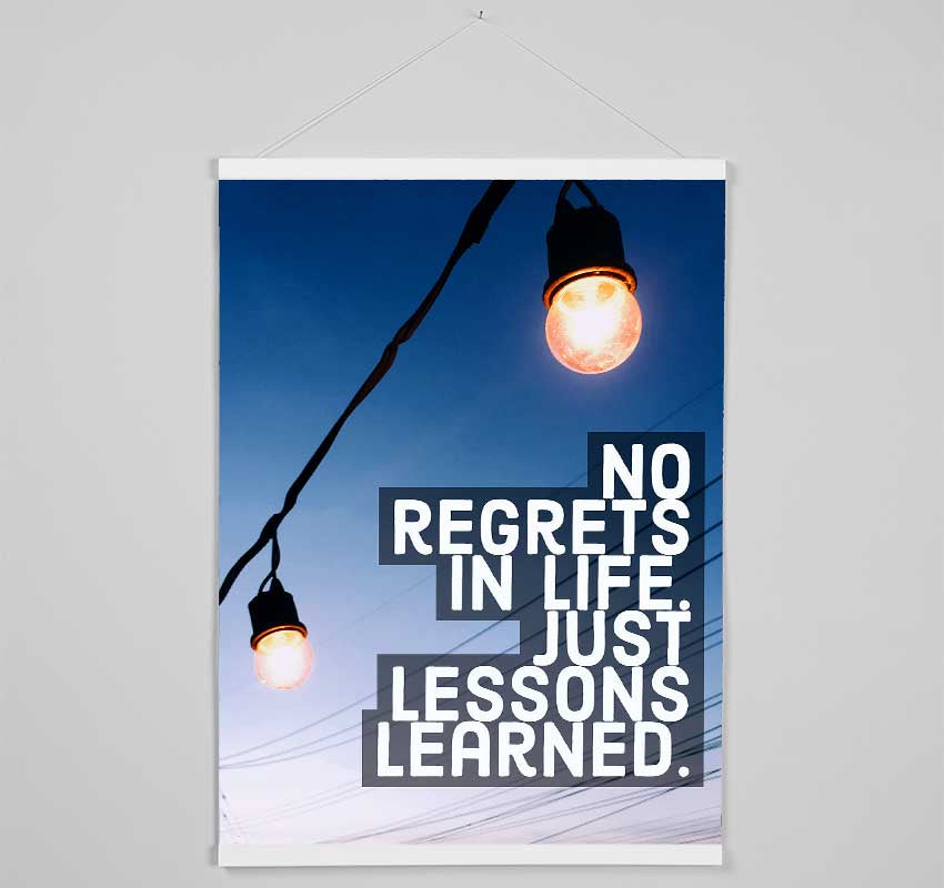 No Regrets In Life Hanging Poster - Wallart-Direct UK