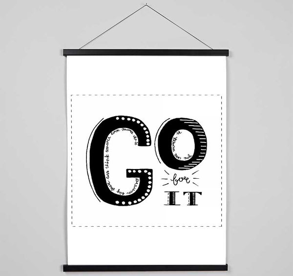 Go For It Hanging Poster - Wallart-Direct UK