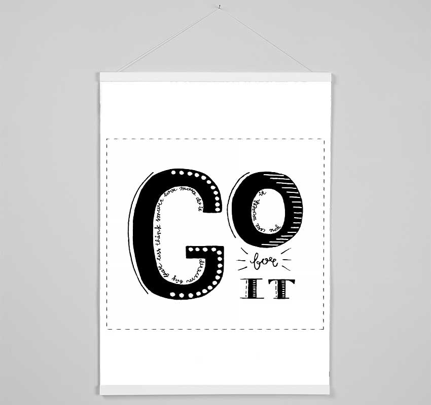 Go For It Hanging Poster - Wallart-Direct UK