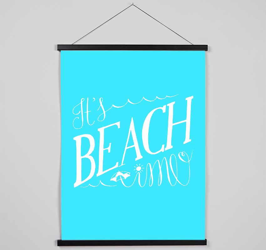 It's Beach Time Hanging Poster - Wallart-Direct UK