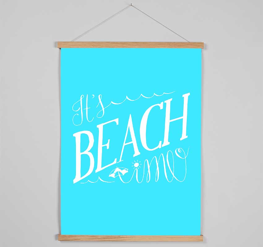 It's Beach Time Hanging Poster - Wallart-Direct UK