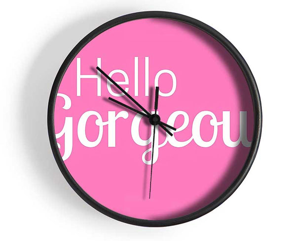 Hello Gergeous 2 Clock - Wallart-Direct UK