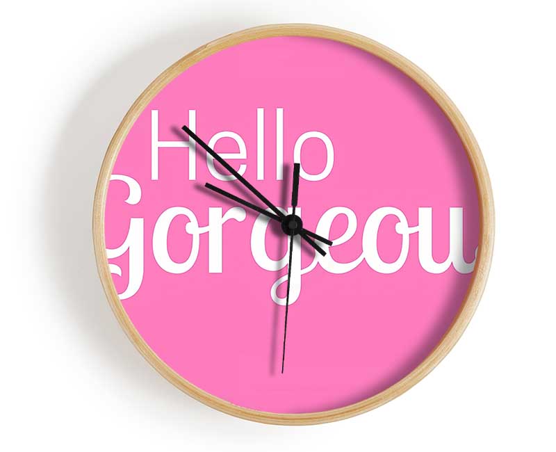 Hello Gergeous 2 Clock - Wallart-Direct UK