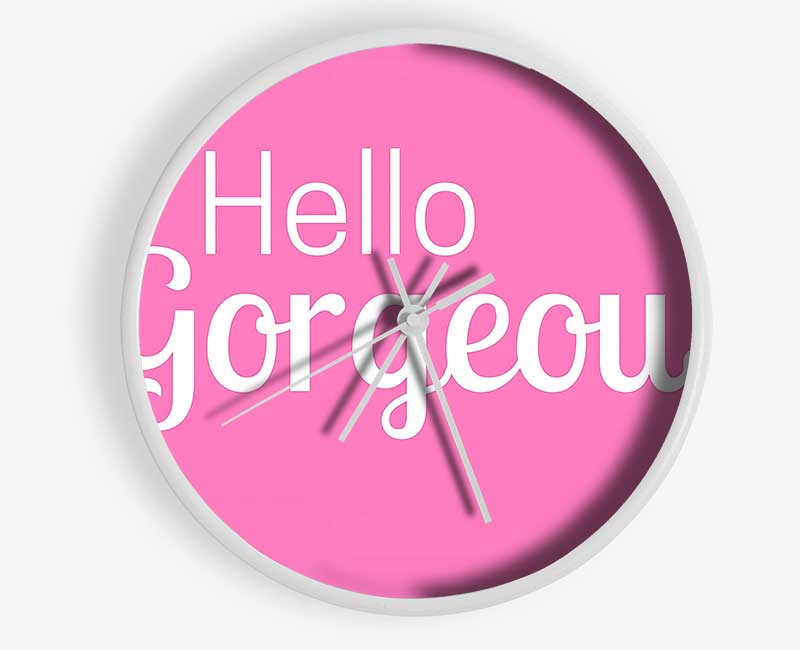 Hello Gergeous 2 Clock - Wallart-Direct UK