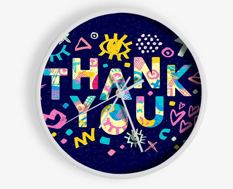 Thank You Clock - Wallart-Direct UK