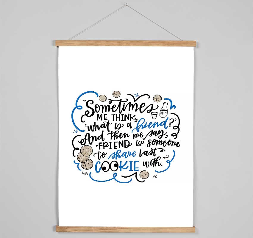 Cookie Friend Hanging Poster - Wallart-Direct UK