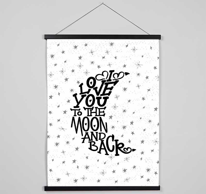 I Love You To The Moon And Back 2 Hanging Poster - Wallart-Direct UK