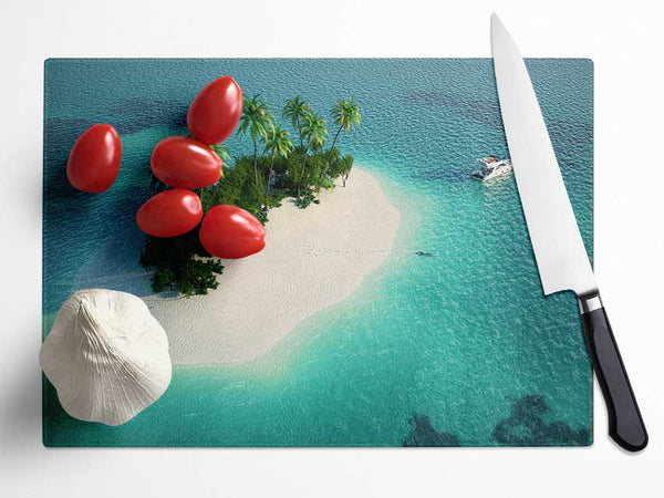 The Perfect Getaway Glass Chopping Board