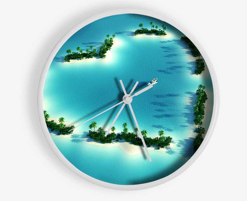 Honeymoon Bay Clock - Wallart-Direct UK